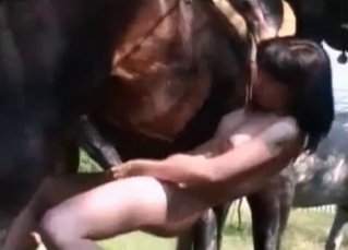 Wild beast is destroying her asshole wildly