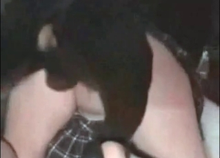 Hardcore fuck with the puppy